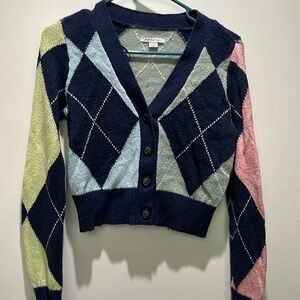 American Eagle Crop Button down Sweater